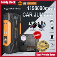 Yuemi 119000mAh Diesel Jumper Powerbank Car Jumper Power Bank Jumper Kereta Power Bank Jump Starter With Pump 充电宝 汽车启动