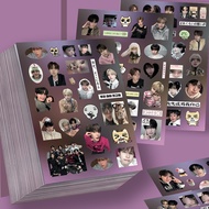 8 Sheets ALD1 Cut Film Stickers He Xinlong Zhou Anxin High-value Phone Case Collage Material Waterpr