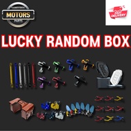 ST Mall Motorcycle Parts Random box 20Types Motorcycle Parts BYBH Helmets Random box Free Clip Super