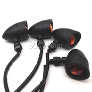 4x Black Motorcycle Retro Turn Signals Tail Lights For Suzuki Boulevard M109R M50 M90 M95 C109R C50 