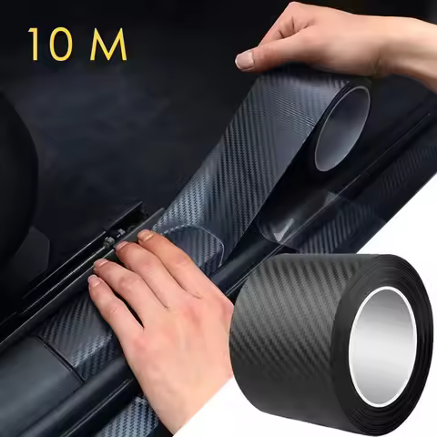 Mobidea 3D Nano Carbon Fiber Car Protective Tape 1-10m Waterproof Adhesive Door Mirror Protection St