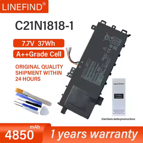 7.7V 37Wh Genuine C21N1818 C21N1818-1 Battery for Asus For Vivo Book 15 F512FA X512FA X512FL