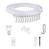 Gloryworld Hospital Bed Partition Curtain Track Smooth Gliding Curtain Track System Flexible Ceiling