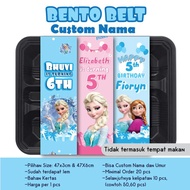 BENTO BELT FROZEN PAPER BELT ELSA FROZEN UCAPAN ULANG TAHUN HAPPY BIRTHDAY NASI BOX KERTAS TEMPELAN 