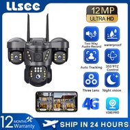 LLSEE π₯ V380 Pro 12MP 3-lens Full HD Solar 4G Camera CCTV 360 Wireless WiFi Camera Waterproof Outdo