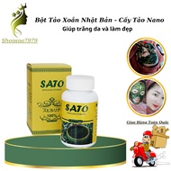 Japanese Sato Spirulina Powder &amp; White Nano Algae Transplant Min Skin Blurred Skin 100g (Genuine 100%).