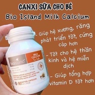 Viên Bổ Sung Canxi DHA Kẽm Zinc Lysine Bioisland Úc C