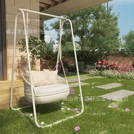 HY&amp; Outdoor Swing Glider Hanging Basket Rattan Chair Home Lazy Indoor Cradle Chair Balcony Courtyard Swing Single Double