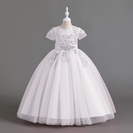 4T-13T LONG DRESS PREMIUM MARIBEL - GAUN BALL GOWN ANAK BALITA Model Korea Tile mewah ULANG TAHUN BI