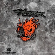 Hot-selling Creative Reflective Car Sticker CYBERPUNK CYBERPUNK 2077 Skull Brain Dance BDPLAYER Wate