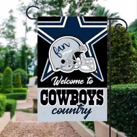 Dallas Cowboys Football Fans 12x18" Garden Flag Double Sided Yard Banner mmn
