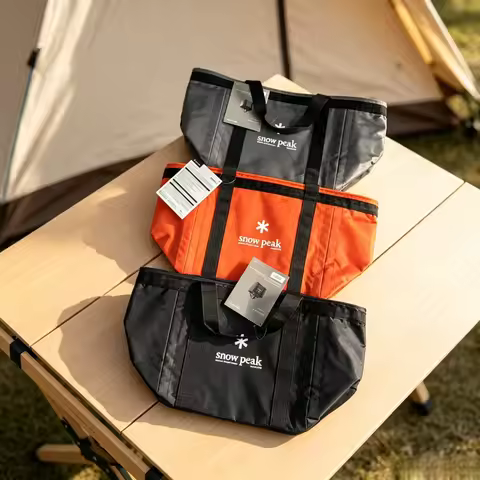 snow peak Outdoor Camping Gear Storage Bag Large Capacity Foldable Handbag Portable Organizer Tote P