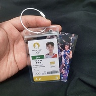 Shida Qianyang Badminton Pendant Athlete Competition Card Spicy Cock Stone Uki School Bag Shoulder B