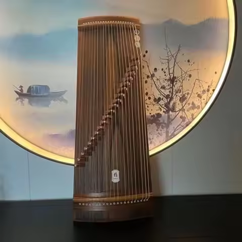 Mini Guzheng Travel Nails Chinese Traditional String Instruments Guzheng Hard Shell Case Finger Pick