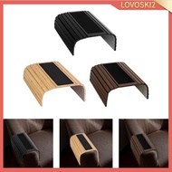 [Lovoski2] Couch Cup Holder Sofa Arm Tray Serving Tray Wood Sofa Arm Table Tables Control Multifunct