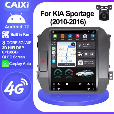 CAIXI GX9 Pro 4G For Kia Sportage 3 SL 2010-2016 Tesla style Car Radio Multimedia Video Player 2 din