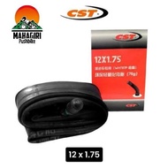 CST 12 x 1.75 pushbike inner tube push bike bent valveBalance