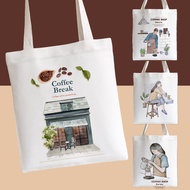 Cloth Bag "Collection coffeeshop" You Can Add A Word Or Store Name.