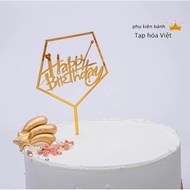 (20 Pcs) Meka Pentagonal shape for birthday cake decoration, Mica decoration