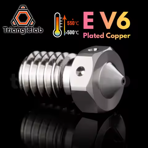 R Trianglelab E-V6 Plated Copper Nozzle Durable Non-stick High Performance For 3D Printers Hotend M6