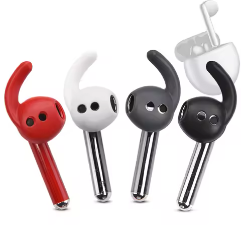 4Pcs Silicone Ear Hooks for HUAWEI Freebuds 4E Earbuds Eartips Lipstick Anti-drop Earhook TWS Tips e