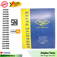 [100 Lembar] Kertas Amplas Taiyo Lembar Sandpaper Waterproof Amplas Halus Amplas Kasar Berkualitas U