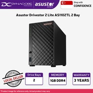 Asustor Drivestor 2 Lite AS1102TL 2 Bay NAS Storage - 1.7GHz Quad Core, 1GbE Port, 1GB RAM