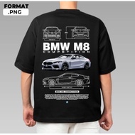 BMW M8 Competition Tshirt Microfiber Julus Clothes