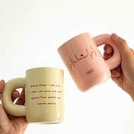 Ceramic Couple Cup Design Sense Coffee Cup Mug High-value Wedding