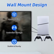 Wall-mounted Gaming Console Suspension Stand for PS5 Slim Disc/Digital Edition Console