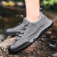 Jeep jeep Men's Shoes 2023 New Style Summer Outdoor Hiking Shoes Breathable Mesh Casual Sports Shoes
