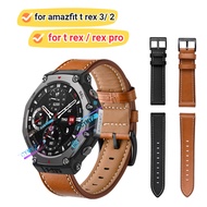 amazfit t rex 3 strap leather strap sports Wristband  amazfit t-rex 2 strap amazfit t rex Pro strap 