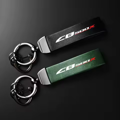 For Honda CB500X CB 500X 500 X CB125RCB 650R CB250R CB300R Holder Carbon Leather Keyring Motorcycle