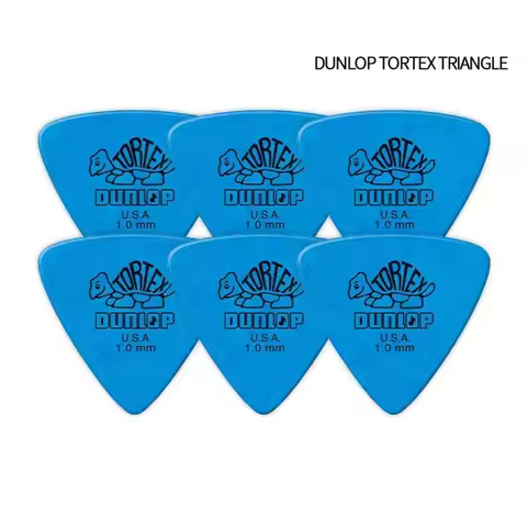 10pcs Delrin Dunlop Guitar Picks 0.5/0.6/0.73/0.88/1.0/1.14MM Anti-slip Style Triangle Picks Electri