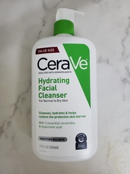 Cerave保濕洗面乳562m/19oz[CeraVe Hydrating Facial Cleanser](到期日：2029年4月)