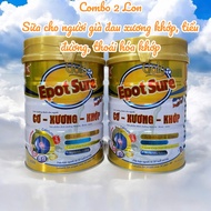 [Combo of 2 cans] Epot Sure bone and joint milk for the elderly, 900g can helps strengthen bones and