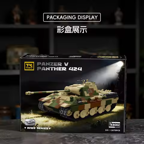 Panzer V Panther 424 Heavy Tank WW2 German Classic Tank Series Model Kit Assembly Building Blocks Co