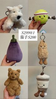 [現貨] Jelly Cat key charm 掛飾 狗仔 花生 熊 咖啡杯