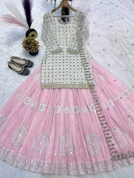 [PRE-ORDER] 2025 JUN READYMADE GRAND BOLLYWOOD LENGHA WITH EMBROIDERY SEQUINS WORK SIZE M TO 2XL ( D