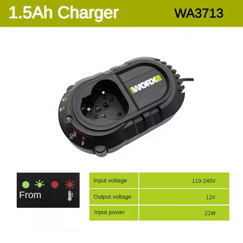 Original WORX WA3713 WA3803 12V Charger Universal 12V Lithium Battery Platform Multi Machine Shared