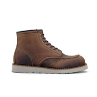 Lennox Aztec Tan - Moc Toe Boots Rugged Style Crazy Horse Leather Shoes