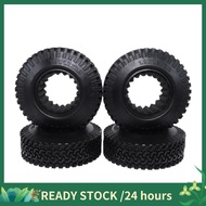 4Pcs RC 1:10 Crawler Beadlock Wheels Tire 1.9 Inch  Tire 98mm Tyre for RC Car Truck Axial SCX10