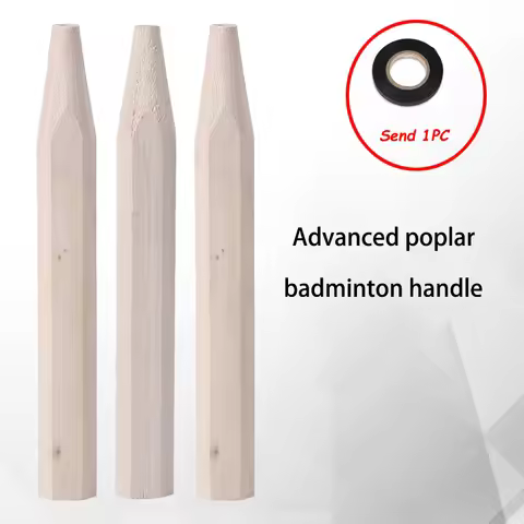 Alpha 2PCS Badminton Racket Handle Grip Repair of Badminton Racket Wood Advanced Poplar Badminton Ha