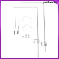 2 Pcs Aquarium Riser for Rimless Tanks Lamp Racks Led Holder 40.00X25.00X0.50CM Silver  yuanhaoz