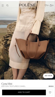 Polene cyme mini Camel 100% real