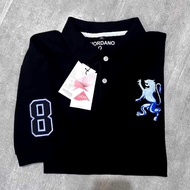 Polo Shirt GIORDANO 3D Lion Mens Bordir Bahan Katun CVC kaos polo giordano original size M L XL XXL
