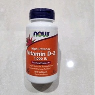 Now foods vitamin D3 1000iu high potency 180 softgels