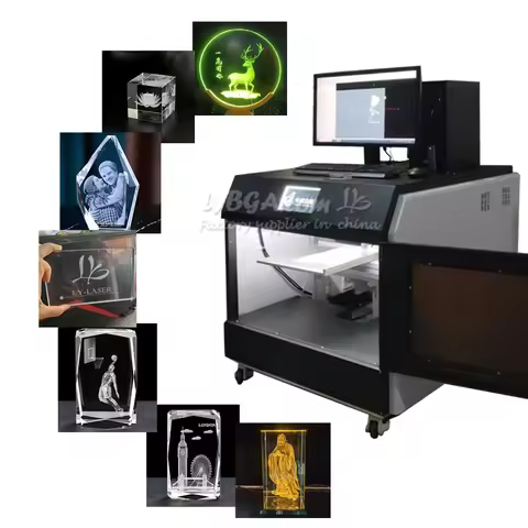 LY 3D Internal Engraving Machine Crystal Ball Large-Size Green Light 1W/6W Glass Laser Marking Machi