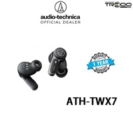 Audio-Technica ATH-TWX7 Wireless Bluetooth Active Noise-Cancelling In-Ear Earphone with Microphone