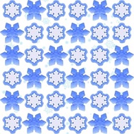 Snowflake Mochi Squishy Fidget Toys Christmas Snowflake Toys Winter Squishy Fidget Toy Winter Kawaii Stress Relief Toys Xmas Stockings Decorations Christmas Party Favors Goody Bags Filler (40)